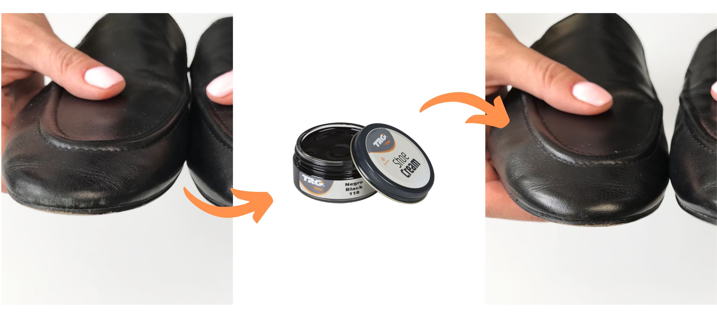 Czarny Krem ​​do naprawy butow czarnych skórzanych Shoe Cream TRG the One Black 118-2